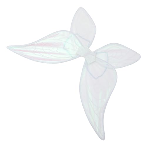 WOFASHPURET schmetterlingsflügel Dekorationen Schmetterlingsdekor süßer Flügel Halloween Farbe Fee Cosplay Flügel schmetterlingsflügel cosplay Flügel für Kostüm Garn Weiß von WOFASHPURET
