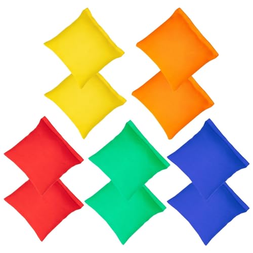 WOFEU Bohnensäckchen, 10 Stück Cornhole Säckchen, 10X10cm Wurfsäckchen Wurfspiel Set für Kinder, Sport im Freien Games Sitzsäcke für Partyspiele, Bean Bag Set für Outdoor Gärten Jonglieren Spiel WOFEU Bohnensäckchen, 10 Stück Cornhole Säckchen, 10X10cm Wurfsäckchen Wurfspiel Set für Kinder, Sport im Freien Games Sitzsäcke für Partyspiele, Bean Bag Set für Outdoor Gärten Jonglieren Spiel von WOFEU