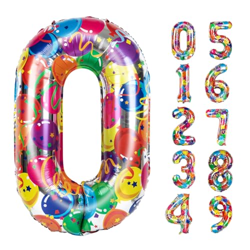 Zahl 0 Luftballons 40 Zoll Jumbo bunte Folie Mylar Zahl Ballons für 10 20 30 40 50 60 70 80 90 100 Zahlen Ballon Geburtstag Dekorationen Jahrestag Veranstaltung Zahl 0 Luftballons 40 Zoll Jumbo bunte Folie Mylar Zahl Ballons für 10 20 30 40 50 60 70 80 90 100 Zahlen Ballon Geburtstag Dekorationen Jahrestag Veranstaltung von WOFEU