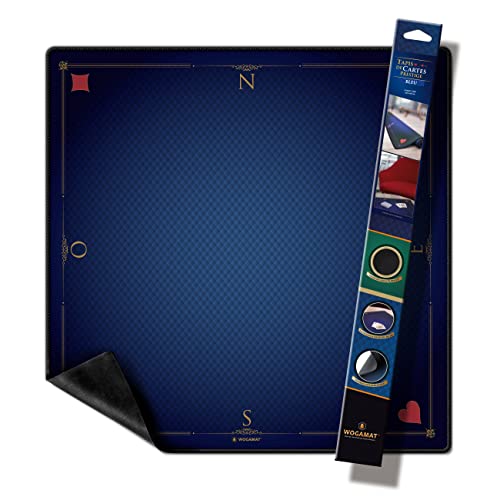 WOGAMAT Offiziell – Spielkartenmatte, luxuriös, blau, für Tarot, Poker, Gegend, Ecke, 60 x 60 cm, Dickes und rutschfestes Neopren – perfektes Gleiten von Karten, für alle Kartenspiele WOGAMAT Offiziell – Spielkartenmatte, luxuriös, blau, für Tarot, Poker, Gegend, Ecke, 60 x 60 cm, Dickes und rutschfestes Neopren – perfektes Gleiten von Karten, für alle Kartenspiele von WOGAMAT