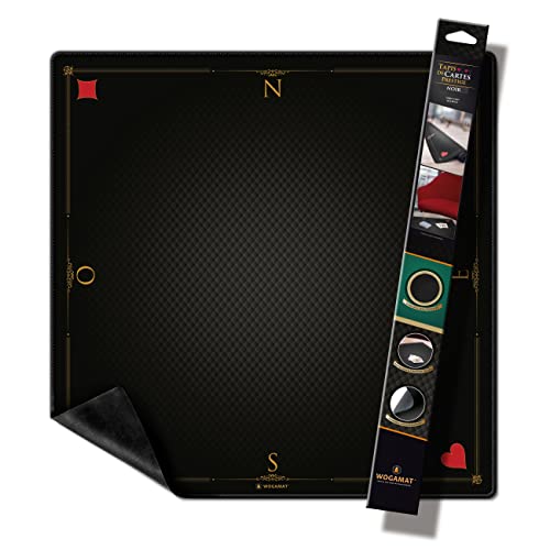 WOGAMAT Offiziell – Spielkartenmatte, luxuriös, schwarz, für Tarot, Poker, Gegene, 60x60 cm – dickes Neopren, rutschfest auf jeder Art von Oberfläche – gleitet Karten perfekt für jede Art von Spiel WOGAMAT Offiziell – Spielkartenmatte, luxuriös, schwarz, für Tarot, Poker, Gegene, 60x60 cm – dickes Neopren, rutschfest auf jeder Art von Oberfläche – gleitet Karten perfekt für jede Art von Spiel von WOGAMAT