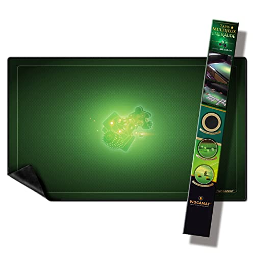 WOGAMAT Spielmatte aus Neopren, Smaragdgrün, große Länge 60 x 100 cm, für Kartenspiele, Würfel, Gesellschaftsspiele, leises Neopren, dick, waschbar, rutschfest, luxuriöser Multiplayteppich. WOGAMAT Spielmatte aus Neopren, Smaragdgrün, große Länge 60 x 100 cm, für Kartenspiele, Würfel, Gesellschaftsspiele, leises Neopren, dick, waschbar, rutschfest, luxuriöser Multiplayteppich. von WOGAMAT
