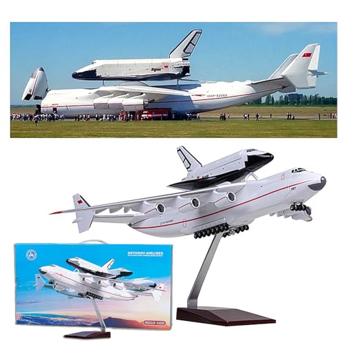WOGYOZKA Antonov An-2251:200 Harz Flugzeug Modell 17,7 Zoll Ukraine Gemalt Space Shuttle Modell AN 225 Transportflugzeug Simulation Modell Geschenk Ornamente WOGYOZKA Antonov An-2251:200 Harz Flugzeug Modell 17,7 Zoll Ukraine Gemalt Space Shuttle Modell AN 225 Transportflugzeug Simulation Modell Geschenk Ornamente von WOGYOZKA
