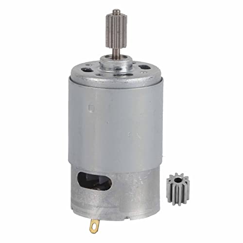 12 V RS550 Hochgeschwindigkeits -Mikromotor mit Zahnrädern, DIY Toy -Upgrade -Zahnradmotor 35W - 55W DC High Drehmoment Motor für Mini -Fahrräder, Metallgehäusemotor mit Dual (12v550-30000 U / min) von WOHPNLE