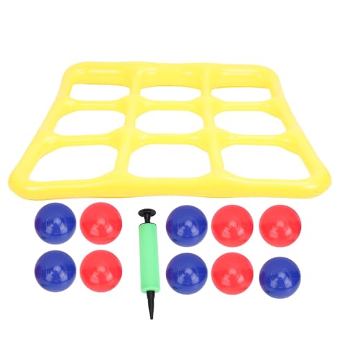 4-in-1-aufblasbares Poolspiel-Set, Eltern-Kind-Schach-Wurfset mit 10 Bällen Pumpe PVC-Spiele 48x49in 4-in-1-aufblasbares Poolspiel-Set, Eltern-Kind-Schach-Wurfset mit 10 Bällen Pumpe PVC-Spiele 48x49in von WOHPNLE