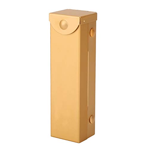 5-teiliges Würfelset, Spielwürfel Mit Würfelaufbewahrungsbox, Würfel, 6-seitige Würfel aus Aluminiumlegierung, 6-seitiges Würfelset, Langlebiges Kleines Würfelset Für Tischspiele(Rectangle Box-Gold) von WOHPNLE