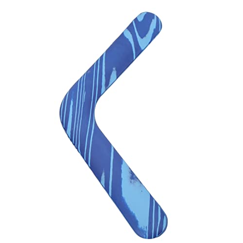 Boomerang, V-förmige wiederkehrende Boomerangs Leichtes Throw Catch Toy Eva Safe und komfortable Grip Outdoor-Spielzeug für Kinder und Erwachsene (Blau) von WOHPNLE