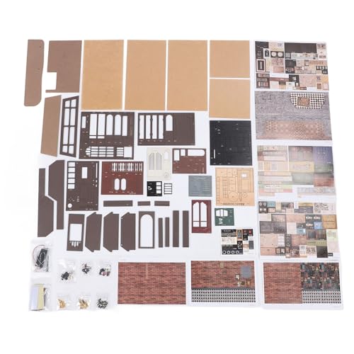 DIY Miniature Cafe House Kit, Holzhaus -Kit mit LED -Toplight Retro House Miniatur für Wohnkultur und kreatives für Hobbyisten DIY Miniature Cafe House Kit, Holzhaus -Kit mit LED -Toplight Retro House Miniatur für Wohnkultur und kreatives für Hobbyisten von WOHPNLE