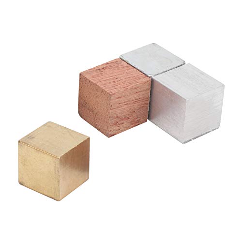 Dichtewürfel Set, Metal Cube Kupfer Block Labor Labor für physikalische Experimente Kubikblock und Cubes Group Bildungsinstrument für Physiklabors von WOHPNLE