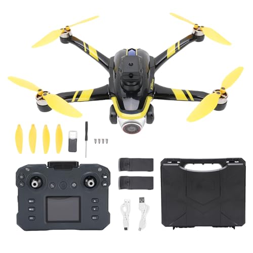 Drohne mit Kamera für Kinder und Erwachsene, RC Quadcopter Drohne mit Fernbedienung 3 Batterien EIN Schlüssel zum Abnehmen Fliegende Drohne für Jungen Mädchen, Anfänger (Doppelbatterie) von WOHPNLE