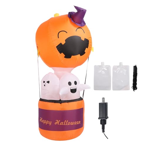 Halloween Ghost Ballon, 6ft aufblasbare ation mit LED -Leuchten Ghost Outdoor Yard für Garten Rasen Halloween Party Display von WOHPNLE