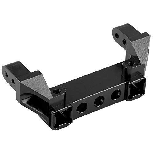 Heckstoßstangenhalterung aus Aluminiumlegierung, RC-Servoständer, Heckstoßstangenhalterung aus Aluminiumlegierung Für Traxxas TRX-4 RC Crawler Car RC Crawler Upgrade-Teile(Schwarz) von WOHPNLE