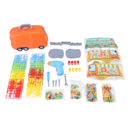 Kids Tool Set, Play Toy Toy Tool Box mit elektrischen Bohrern und Bauzubehör für Kleinkind mit Aufbewahrungskoffer Kids Tool Set, Play Toy Toy Tool Box mit elektrischen Bohrern und Bauzubehör für Kleinkind mit Aufbewahrungskoffer von WOHPNLE