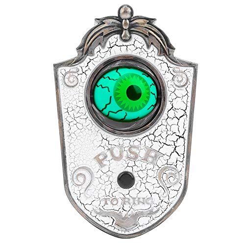 One Eyed Türklingel Horror -Requisite, animierte Halloween -Türklingel mit Augenheiligung und gruselige Chime Batterie angetrieben Halloween Outdoor Soundeffekte Dekoration (P018 Einäugige Türklingel One Eyed Türklingel Horror -Requisite, animierte Halloween -Türklingel mit Augenheiligung und gruselige Chime Batterie angetrieben Halloween Outdoor Soundeffekte Dekoration (P018 Einäugige Türklingel von WOHPNLE