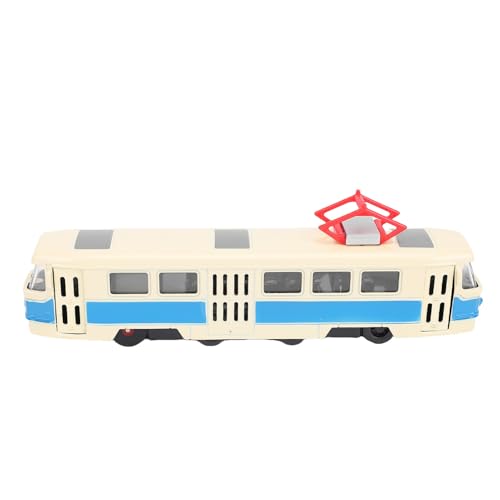 Toy Train Set, Legierungstzug Model Lustige leichte Musik Open Door Simulation Zugspielzeug für Kinder Kleinkind Mädchen Auto Set Legierung City Zug (Blau) von WOHPNLE