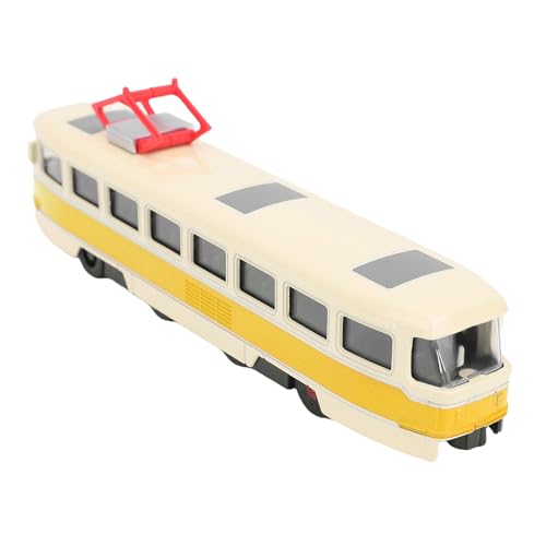 Toy Train Set, Legierungstzug Model Lustige leichte Musik Open Door Simulation Zugspielzeug für Kinder Kleinkind Mädchen Auto Set Legierung City Zug (Gelb) von WOHPNLE
