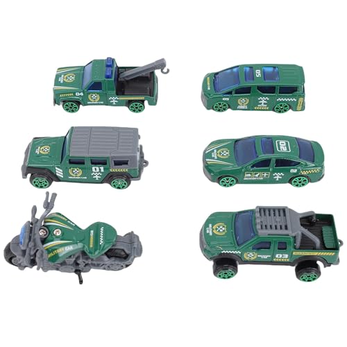 WOHPNLE 1:64 Skala Diecast Car Toy Set, 6 Metalllegierung Mini -Autos für Kinder und Sammler kleine Modellstädte Spielzeugfahrzeuge für Spiele und Display (Tipo 1) von WOHPNLE