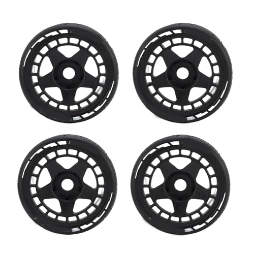 WOHPNLE 4pcs RC -Autorreifen, 17 mm robuste Plastik -Rallye -Reifen 1/8 RC -Autoradreifen für Off -Straße RC -Autos und Unterhaltung Schwarz (Schwarz) von WOHPNLE