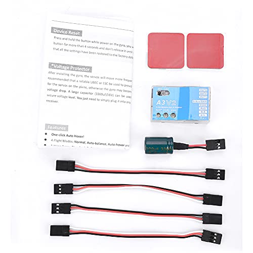 WOHPNLE Flight Controller Stabilizer, A3 Flight Controller Stabilizer System Auto Hover Und Vier Flugmodi Rc Flight Controller Für Rc Starrflügelflugzeuge von WOHPNLE