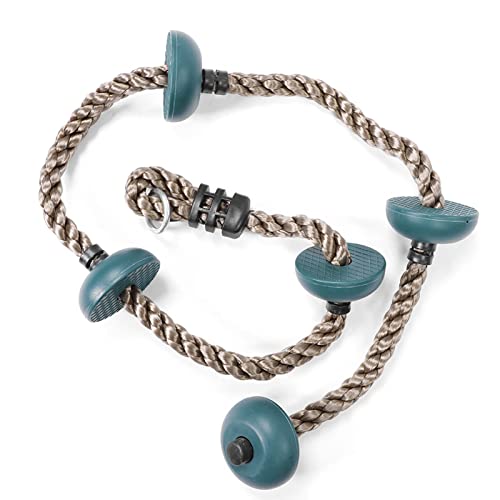 WOHPNLE Kletterseil für Kinder, 330lbs Gewichtskapazitätsdiskklettern Seil Swing -Set -Zubehör für Hinterhof -Schaukeln, Baumanpassungen oder Fitnessspielzonen (Dark Green) von WOHPNLE