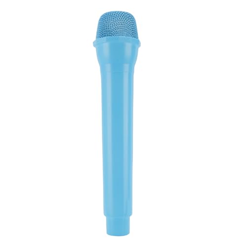 WOHPNLE -Mikrofon -Requisite, Leicht simuliertes plastisches gefälschtes Mikrofon zum Singen Speaking Training Cosplay Fotografie (Blau) von WOHPNLE