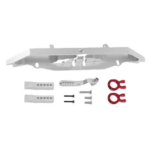 WOHPNLE RC Heck -Stoßfänger mit Anhängerkupplung, Aluminiumlegierung Crawler Car Heck Stoßstange CNC Bearbeitete Crawler -Upgrade -Teile für RC -Crawler -Autos, Impact Proof Design, Silber WOHPNLE RC Heck -Stoßfänger mit Anhängerkupplung, Aluminiumlegierung Crawler Car Heck Stoßstange CNC Bearbeitete Crawler -Upgrade -Teile für RC -Crawler -Autos, Impact Proof Design, Silber von WOHPNLE