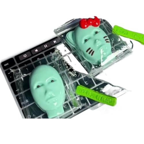 Pickel-Fidget-Spielzeug, Alien-Kneten, superweiches Silikon, niedlich, Dekompression, langsamer Rückprall, Alien, Pickel, Knetspielzeug (Ktfacealien) von WOKFOY