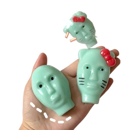 Pickel-Fidget-Spielzeug mit Füllwerkzeugen, wiederverwendbar und selbstfüllend, perfekt für Konzentration und Entspannung, Alien-Pickel-Spielzeug (weiblicher Alien) von WOKFOY