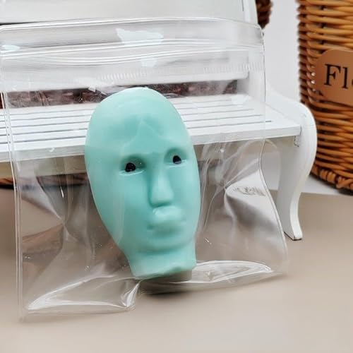 WOKFOY Reitbuch Gleiche Alien Pinch Musik Dekompression Spielzeug Bordüre Lustiges Gesicht Puppe Vent Dekompression Artefakt Alien Pickel Knallspielzeug (Pinchalien (Herren-Stil)) von WOKFOY