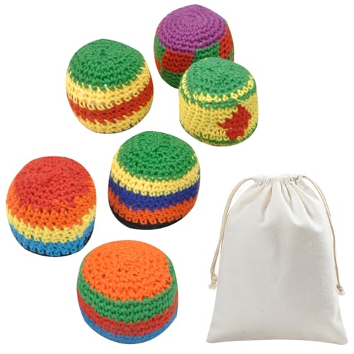 WOKICOR 6er Set Jonglierbälle Kinder,Bunter Spaß Bällen,Dosenwerfen Kinder,Jonglierende Kugeln,Weiche Strick Balls Ideal für Zirkus-Spiele & Ballwurf, Weich & Sicher,Perfekt für Anfänger und Schulen WOKICOR 6er Set Jonglierbälle Kinder,Bunter Spaß Bällen,Dosenwerfen Kinder,Jonglierende Kugeln,Weiche Strick Balls Ideal für Zirkus-Spiele & Ballwurf, Weich & Sicher,Perfekt für Anfänger und Schulen von WOKICOR