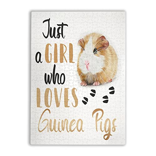 Meerschweinchen-Puzzle für Erwachsene, Holzpuzzle, niedlich, nur ein Mädchen, das Meerschweinchen liebt, Puzzle, DIY, moderne Wandkunst, Bild, moderne Kunst, Heimdekoration, kreative Geschenke, 500 x Meerschweinchen-Puzzle für Erwachsene, Holzpuzzle, niedlich, nur ein Mädchen, das Meerschweinchen liebt, Puzzle, DIY, moderne Wandkunst, Bild, moderne Kunst, Heimdekoration, kreative Geschenke, 500 x von WOLCIKI