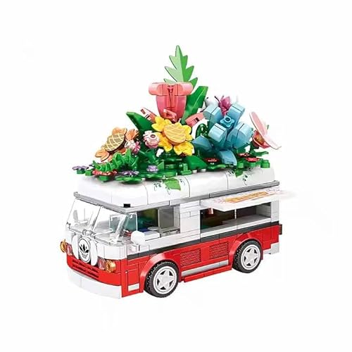 WOMA Blumenbus Bausteine Set – 457 Teile – DIY Konstruktionsspielzeug für Kinder ab 6 Jahren & Erwachsene – Blumenstrauß im Retro-Bus – Geschenk zum Geburtstag, Valentinstag, Weihnachten WOMA Blumenbus Bausteine Set – 457 Teile – DIY Konstruktionsspielzeug für Kinder ab 6 Jahren & Erwachsene – Blumenstrauß im Retro-Bus – Geschenk zum Geburtstag, Valentinstag, Weihnachten von WOMA