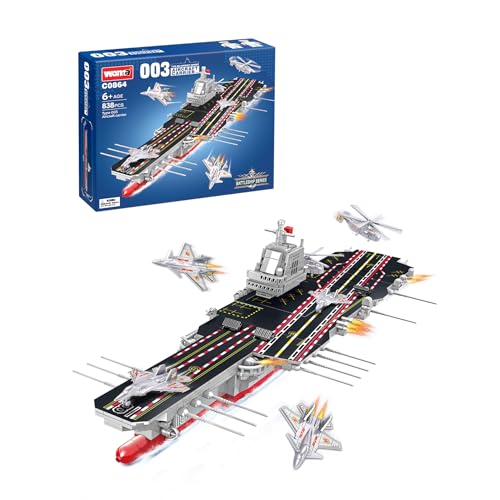 WOMA C0864 Flugzeugträger-Baustein-Set mit 838 Teilen von WOMA