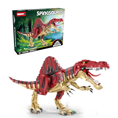 WOMA Dino Spinosaurus C0449, Baukasten für Dinosaurier- und Jurassic-Fans, Bausteinspielzeug für Jungen und Mädchen ab 6 Jahren (2008 Teile) von WOMA