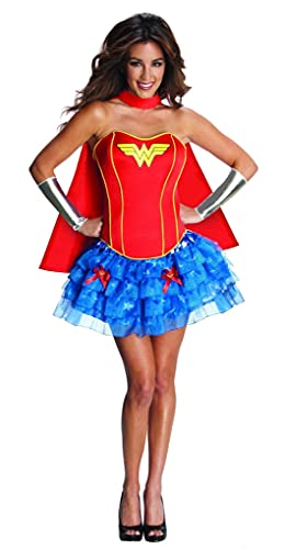 Rubie's 3880560 - Wonder Woman Corset Dress Adult, L, rot Rubie's 3880560 - Wonder Woman Corset Dress Adult, L, rot von Rubie's