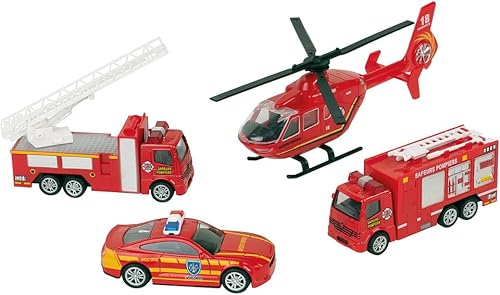 WONDERKIDS Feuerwehr Set 4 Retrofriktion Fahrzeuge WONDERKIDS Feuerwehr Set 4 Retrofriktion Fahrzeuge von WONDERKIDS
