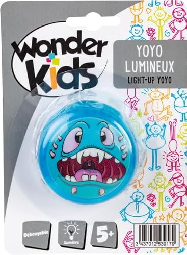 Wonder Kids Leuchtender Yoyo, Rosa mit Cartoon-Monster-Design, ab 5 Jahre von WONDERKIDS