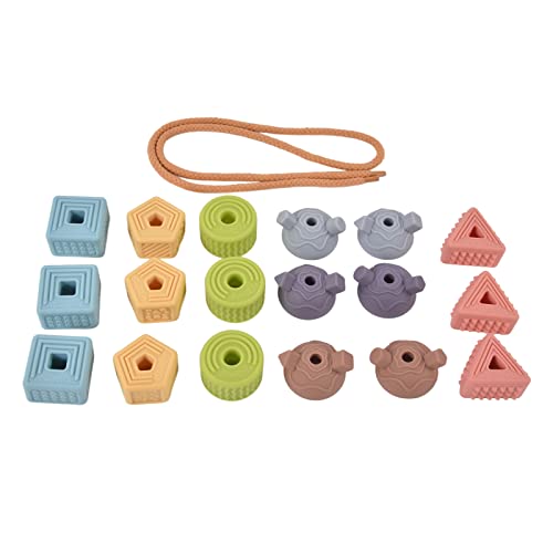 Baby Hand Grab Ball Toy Grip Exercing Building Blocks Perle Corde per Bambini giocattoli massaggio a Mano Baby Hand Grab Ball Toy Grip Exercing Building Blocks Perle Corde per Bambini giocattoli massaggio a Mano von WONZHEC