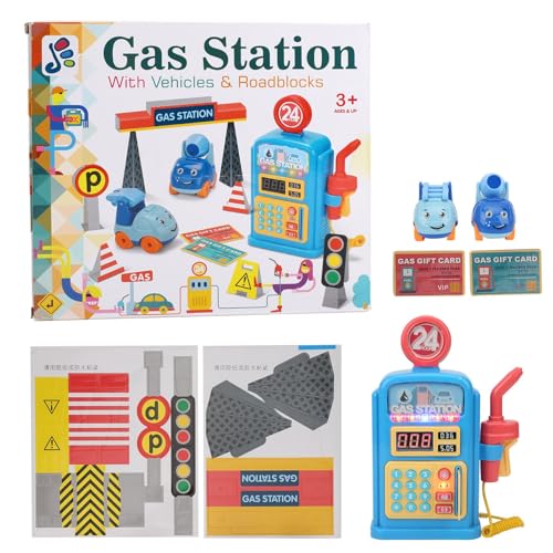 Gasstation Spielzeug schillerndes Spielzeug, leichte Musik für Kinder, Lernspielzeug Gasstation Spielzeug schillerndes Spielzeug, leichte Musik für Kinder, Lernspielzeug von WONZHEC