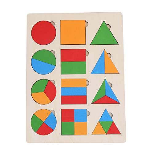Hölzerne geometrische Form Puzzle Bausteine ​​Bildungsspielzeug Kinder Kleinkinder von WONZHEC