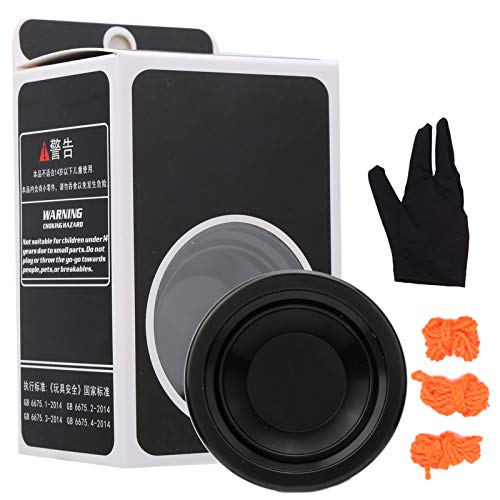 Legierung Yoyo Ball Wettbewerb Yoyo Toy mit 3pcs Ersatz Yoyo Strings Handschuh Set Kinder Mini Fall- (Schwarz) von WONZHEC