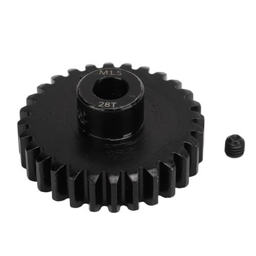 WONZHEC 1: 5 Skalen -RC -Autogetriebe mit M5 M5 -Mappenschraube Fernbedienungssteuerauto Motor Zahnrad Ersatz M1.5 8 mm Innenloch (28T) von WONZHEC