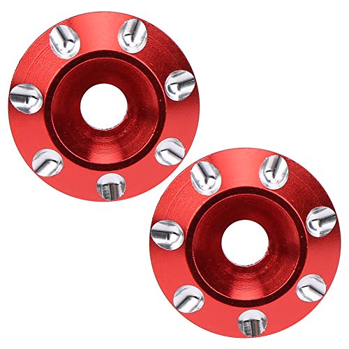 WONZHEC 2pcs Heckflügeldichtung Stärken des Schwanzes Universeller Teil für 1/10 Offroad Racing Car (Red) von WONZHEC