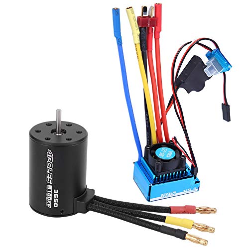 WONZHEC 3650 Motor 3100KV bürstenloser ESC -RC -Zubehör Ersatzteil für 1/10 RC -Automodell (120A) von WONZHEC
