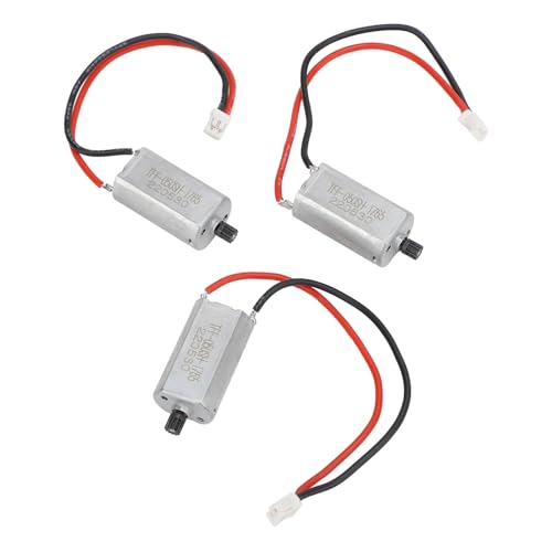 WONZHEC 3pcs RC gebürstetem Motor schnellerer Geschwindigkeit Starkerer Kupfereisen 3.7 bis 7,4 V für SCX24 1/24 RC -Auto Skalier von WONZHEC