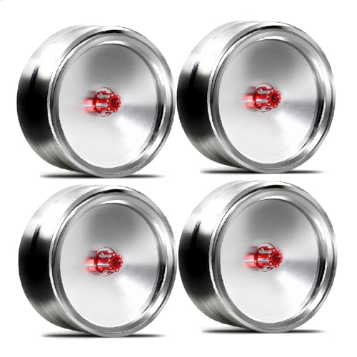 WONZHEC 4 PCs Rad Rim Hub 1,9 -Zoll -Metall -Hub -Austausch für axiale SCX10-4 Kletterautos Fernbedienung Autos Zubehör Typ -C (-1) von WONZHEC
