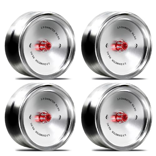 WONZHEC 4 PCs Rad Rim Hub 1,9 -Zoll -Metall -Hub -Austausch für axiale SCX10-4 Kletterautos Fernbedienung Autos Zubehör Typ -C (-2) von WONZHEC