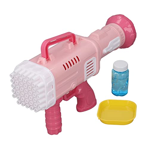 WONZHEC 45 Loch Bubble Machine Intereting Viele Blasen im Freien im Freien für 3 Jahre alt (Rosa) von WONZHEC