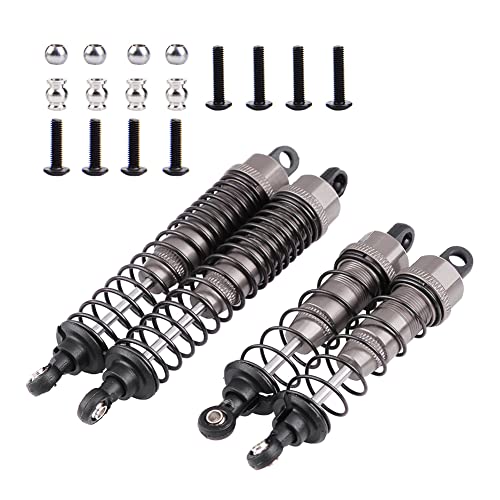 WONZHEC 4PCS RC-Auto 90-108 mm Aluminiumschockdämpfer für FS 53633 51805 51806 1:10 LKW (532057T Titanium Grey) von WONZHEC