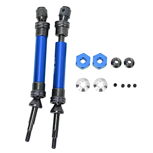 WONZHEC Aluminiumlegierung Stahl RC Antriebswelle Accessoire für ECX 2WD 1/10 RC Hobby Auto (Blue ECX232000NB) von WONZHEC